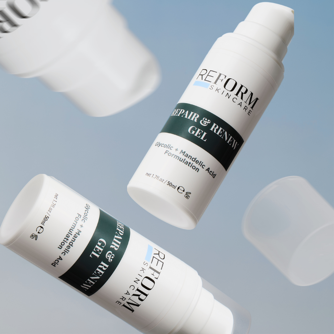 Reform Skincare Repair & Renew Gel for all skin types, soothing treatment to heal, hydrate, and improve skin texture