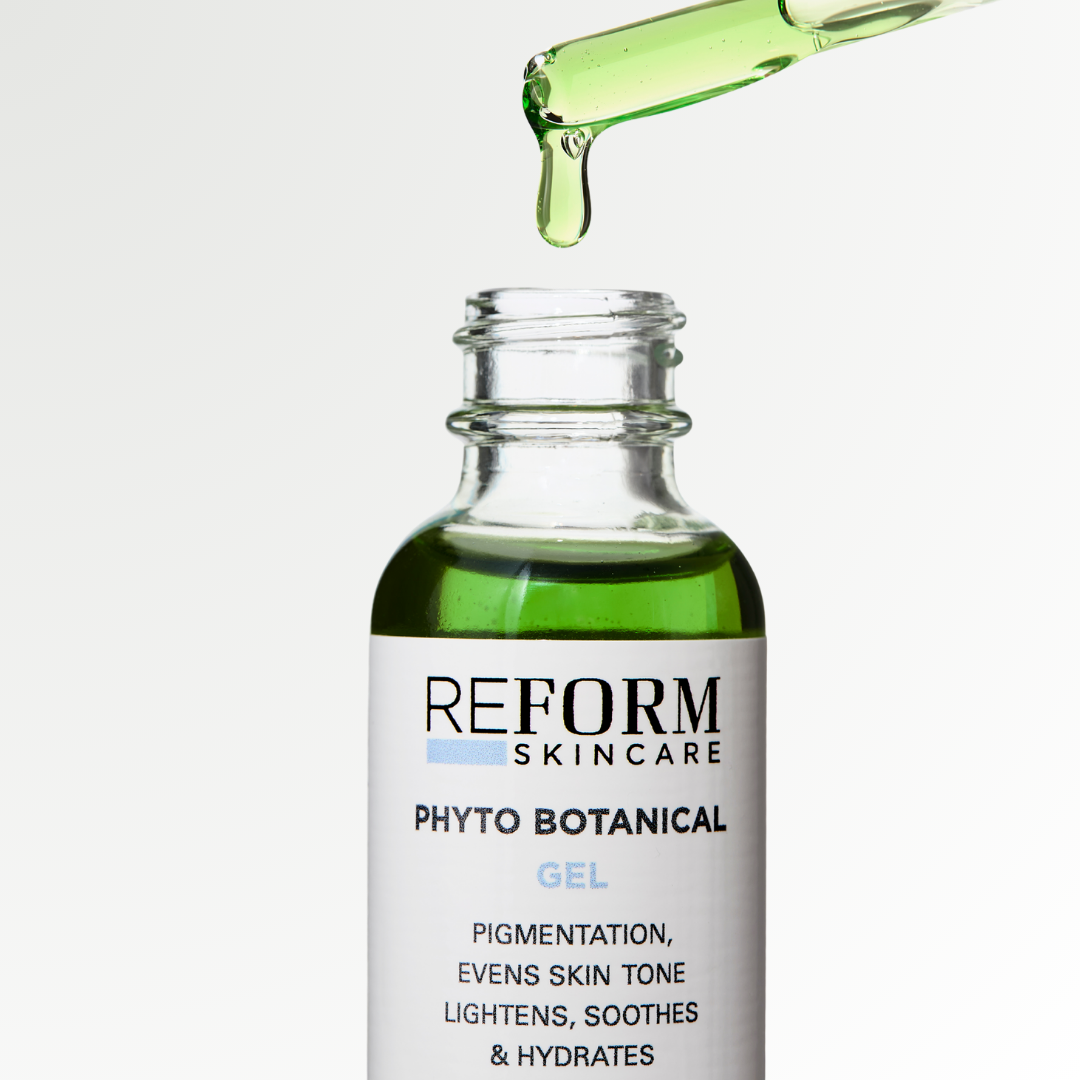 Reform Skincare Phyto Botanical Gel for hyperpigmentation, botanical treatment to brighten dark spots and even skin tone